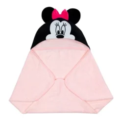 Lambs & Ivy Disney Baby Minnie Mouse Pink Cotton Hooded Baby Bath Towel -Lunara Bath Store GUEST a49c186b d670 4378 be58 6f6f95d004ba