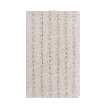 Linear 220 GSF Reversible Cotton Bath Rug 24in X 40in By Knightsbridge 4 Linear 220 GSF Reversible Cotton Bath Rug 24in X 40in By Knightsbridge - Image 2