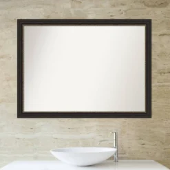 42" X 31" Non-Beveled Accent Narrow Bathroom Wall Mirror Bronze - Amanti Art 14 42" X 31" Non-Beveled Accent Narrow Bathroom Wall Mirror Bronze - Amanti Art -Lunara Bath Store GUEST a5677073 0630 4652 9ed4 52568517a0db