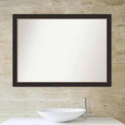 42" X 31" Non-Beveled Accent Narrow Bathroom Wall Mirror Bronze - Amanti Art 7 42" X 31" Non-Beveled Accent Narrow Bathroom Wall Mirror Bronze - Amanti Art - Image 5