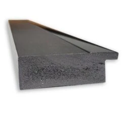 33" X 27" Non-Beveled Tuxedo Black Bathroom Wall Mirror - Amanti Art