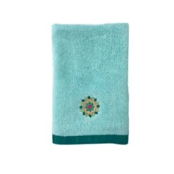 3pc Ariel Medallion Bath Towel Set Green - Allure Home Creation -Lunara Bath Store GUEST a6f9cf88 d225 4286 ba18 78aeacb023cc
