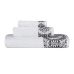 Medallion Ultra-Soft Cotton Highly Absorbent 3 Piece Jacquard Towel Set By Blue Nile Mills -Lunara Bath Store GUEST a7ada652 cc67 4aa6 ac91 02e8608c8809