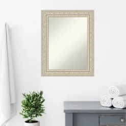 24" X 30" Non-Beveled Fair Baroque Wood Bathroom Wall Mirror Cream - Amanti Art 14 24" X 30" Non-Beveled Fair Baroque Wood Bathroom Wall Mirror Cream - Amanti Art -Lunara Bath Store GUEST a7c01b64 f26f 4f74 b664 e083e60e8b77