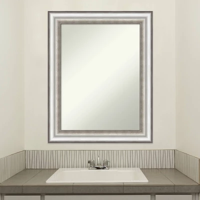 23" X 29" Non-Beveled Salon Silver Bathroom Wall Mirror - Amanti Art 10 23" X 29" Non-Beveled Salon Silver Bathroom Wall Mirror - Amanti Art - Image 8