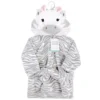 Hudson Baby Infant Girl Plush Animal Face Bathrobe, Gray Zebra, 0-9 Months -Lunara Bath Store GUEST ad047cb8 474f 4209 9d06 661a9720efa1