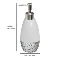 Bali Resin Tall Liquid Soap Dispenser - Nu Steel