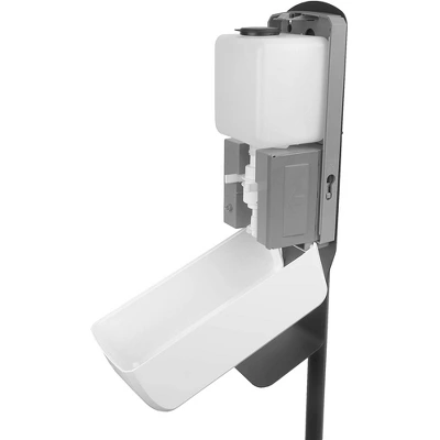 Vollum Automatic Sanitary Soap Dispenser With Stand With Adjustable Height -Stainless Steel, Touchless; Activated By Sensor, 40.6 Oz - White 7 Vollum Automatic Sanitary Soap Dispenser With Stand With Adjustable Height -Stainless Steel, Touchless; Activated By Sensor, 40.6 Oz - White - Image 5