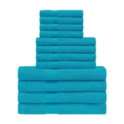 Modern Eco-Friendly Cotton Absorbent 12-Piece Assorted Towel Set - Blue Nile Mills -Lunara Bath Store GUEST aff17e21 5731 4dad a705 5713c90b8e65