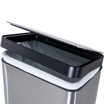 Hefty 52.2L Stainless Waste Step Trash Can 9 Hefty 52.2L Stainless Waste Step Trash Can - Image 7