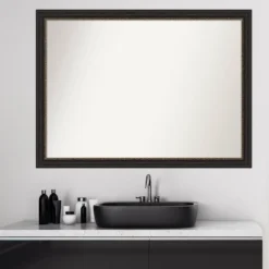 42" X 31" Non-Beveled Accent Narrow Bathroom Wall Mirror Bronze - Amanti Art 17 42" X 31" Non-Beveled Accent Narrow Bathroom Wall Mirror Bronze - Amanti Art -Lunara Bath Store GUEST b1cd955d f193 4b31 8b87 14dbe78dd2d3