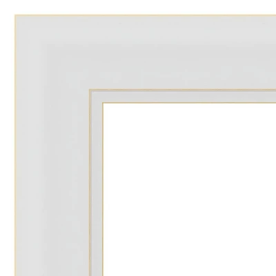 42" X 31" Non-Beveled Flair Narrow Bathroom Wall Mirror Soft White - Amanti Art 4 42" X 31" Non-Beveled Flair Narrow Bathroom Wall Mirror Soft White - Amanti Art - Image 2