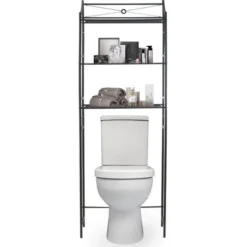 Sorbus Over The Toilet Shelves Space Saver Black -Lunara Bath Store GUEST b35af1e8 4177 41fe ac28 b8ab7971f5d2