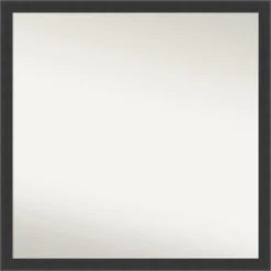 Mezzanotte Black Non-Beveled Wood Bathroom Wall Mirror -Lunara Bath Store GUEST b4b1882f b434 4f12 8272 cc31ac1f6fb4