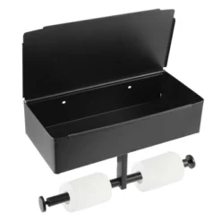 Unique Bargains Wall-Mount For Kitchen Bathroom Toilet Double Roll Tissue Holder Black 1 Pcs 10 Unique Bargains Wall-Mount For Kitchen Bathroom Toilet Double Roll Tissue Holder Black 1 Pcs -Lunara Bath Store GUEST b4cfe099 4a8b 49ad a275 ecbb7678748a