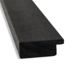 40" X 28" Non-Beveled Rustic Plank Espresso Narrow Bathroom Wall Mirror - Amanti Art