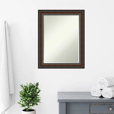 Amanti Art Cyprus Walnut Petite Bevel Wood Bathroom Wall Mirror 28.75 X 22.75 In. 9 Amanti Art Cyprus Walnut Petite Bevel Wood Bathroom Wall Mirror 28.75 X 22.75 In. - Image 7