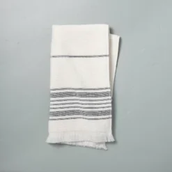 Multistripe Bath Towels Cream/Gray - Hearth & Hand™ With Magnolia -Lunara Bath Store GUEST ba4e5222 dc1b 4345 bf85 1d089c37f51b