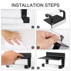 Unique Bargains Toilet Self Adhesive With Phone Shelf Bath Accessories Fixed Toilet Paper Holders -Lunara Bath Store GUEST bba4c971 2470 495b b2f2 e0bd6391fb86