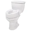 Drive Medical Safe Comfortable Polypropylene Raised Elevated Toilet Seat With Universal Fit And Stable Dual Locking Mechanism, White -Lunara Bath Store GUEST bc8d75f8 b823 4fe0 ae63 fe54f1bd2004