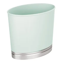 MDesign Oval Slim Plastic Small Trash Can Wastebasket -Lunara Bath Store GUEST bfcd39d6 4fee 49f0 842c baff9ca8ccb5