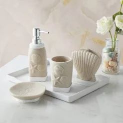 Sweet Home Collection - Coastal Shell Bath Accessory Collection