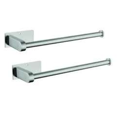 Black 12 Inch Stainless Steel Paper Towel Holder,2 Pack -Lunara Bath Store GUEST c29f08c7 2866 44f2 a397 b8d2eedeaae8