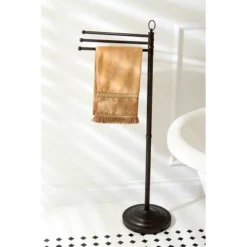 Vintage Freestanding Towel Rack Oil Rubbed Bronze - Kingston Brass -Lunara Bath Store GUEST c2d9b16b b355 4b79 92a2 77b59e7e17a7