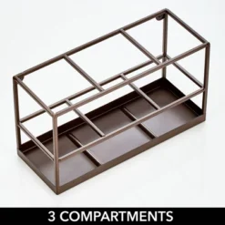 MDesign Steel Wall Mounted Bathroom Hair Care Storage Organizer Basket -Lunara Bath Store GUEST c2ffee29 1311 4d5a 9573 beeb41f7c0e1