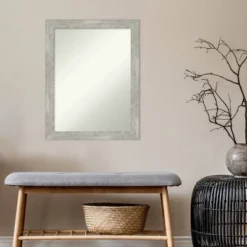 22" X 28" Non-Beveled Dove Narrow Bathroom Wall Mirror Gray Wash - Amanti Art 13 22" X 28" Non-Beveled Dove Narrow Bathroom Wall Mirror Gray Wash - Amanti Art -Lunara Bath Store GUEST c3b0f52c dd31 4e9a 997a 811778441870