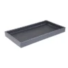 Home Basics Leather Vanity Tray, Grey -Lunara Bath Store GUEST c412a6ce 36a5 4caa bfdd edb8a01bfd10