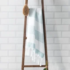 Boho Harper Stripe Knotted Tassel Hand Towels Set Of 2 - 16" X 30" - Elrene Home Fashions 9 Boho Harper Stripe Knotted Tassel Hand Towels Set Of 2 - 16" X 30" - Elrene Home Fashions -Lunara Bath Store GUEST c4e90b3c 3ce0 43be 8b8b ca993d587866