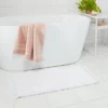20"x32" Knit Striped Chenille Bath Rug Fringe White - Threshold™ -Lunara Bath Store GUEST c5488311 a42f 4d20 a8bb 4922d6a893a5