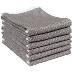 KAF Home Reversible Terry Web Kitchen Towels | Set Of 6 18 X 28 Inch Absorbent, Durable, Beautiful, And Luxuriously Soft Kitchen Towels -Lunara Bath Store GUEST c6a4cc6f 4e87 4296 8627 44492338a026