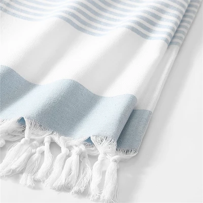 Boho Harper Stripe Knotted Tassel Hand Towels Set Of 2 - 16" X 30" - Elrene Home Fashions 4 Boho Harper Stripe Knotted Tassel Hand Towels Set Of 2 - 16" X 30" - Elrene Home Fashions - Image 2