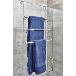 York Metal Split Finish Towel Holder - IDESIGN -Lunara Bath Store GUEST cb9da2d7 d597 4437 96ea eb09094a73ba