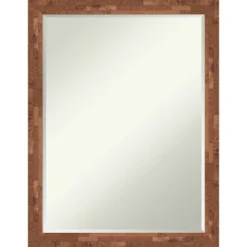 Amanti Art Fresco Petite Bevel Wood Bathroom Wall Mirror -Lunara Bath Store GUEST d0444a2c ccb7 4b8d b4e2 c874516153c3