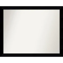 Black Museum Non-Beveled Wood Bathroom Wall Mirror -Lunara Bath Store GUEST d23a50ae 33d5 4b9d 934b 1c052f114999