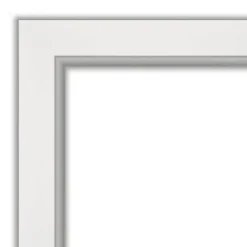 44" X 33" Non-Beveled Eva Bathroom Wall Mirror White - Amanti Art -Lunara Bath Store GUEST d3356d8e 45b5 4bac b142 8921b5afbe2e