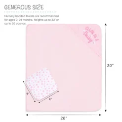 The Peanutshell Baby Hooded Towels And Washcloths Bath Set, 23-Piece, Daisy Clean Girls, Pink/White -Lunara Bath Store GUEST d4f5ffcd d7db 4c12 8508 32d6eb9d62bc