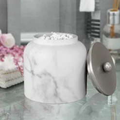 Cotton Container Misty Silver - Nu Steel -Lunara Bath Store GUEST d6e30364 105e 49ed 8616 294b9d68286b