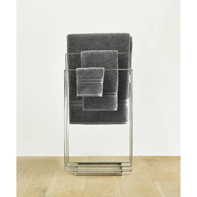 2pc Liam Washcloth Set Slate - Blue Loom 4 2pc Liam Washcloth Set Slate - Blue Loom - Image 2