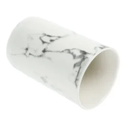 Unique Bargains Bathroom Toothbrush Tumblers Ceramic Toothbrush Cups For Bathroom Kitchen Black White 4.29''x2.80'' 1Pc -Lunara Bath Store GUEST da3421dc 5255 4c1f ae60 6e6dabf56d32