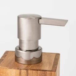 Medium Acacia Soap Pump Natural - Threshold™ -Lunara Bath Store GUEST dc33790e 267c 43d1 bf10 f6dd1974eefc