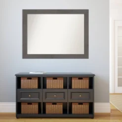 44" X 33" Non-Beveled Rustic Plank Gray Bathroom Wall Mirror - Amanti Art 13 44" X 33" Non-Beveled Rustic Plank Gray Bathroom Wall Mirror - Amanti Art -Lunara Bath Store GUEST df4e2a24 8322 4d9f 9ca4 76f9230794fd