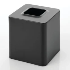 MDesign Metal Square Facial Tissue Box Cover Holder, Light Gray -Lunara Bath Store GUEST dfe31f64 096e 456e a80e d99ffb061d4a