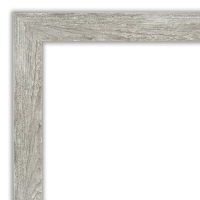 22" X 28" Non-Beveled Dove Narrow Bathroom Wall Mirror Gray Wash - Amanti Art 4 22" X 28" Non-Beveled Dove Narrow Bathroom Wall Mirror Gray Wash - Amanti Art - Image 2