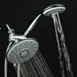 Aqua Dance 3 Way Rainfall Combo Showerhead Chrome - HoteSpa -Lunara Bath Store GUEST e199cd83 aa2c 4e1e 8696 dde03d588021