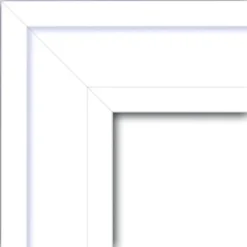 43" X 32" Non-Beveled Craftsman Wood Bathroom Wall Mirror White - Amanti Art -Lunara Bath Store GUEST e1b92b05 63a0 4d27 be32 d8bd15238a7b