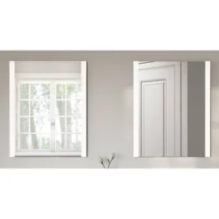 24"x30" Premium Lumen Single Frameless Fixed Color Temp LED Wall Mirror With Anti Fog Glass - Tosca -Lunara Bath Store GUEST e36469c2 966a 4f98 b166 aab46237f3c1